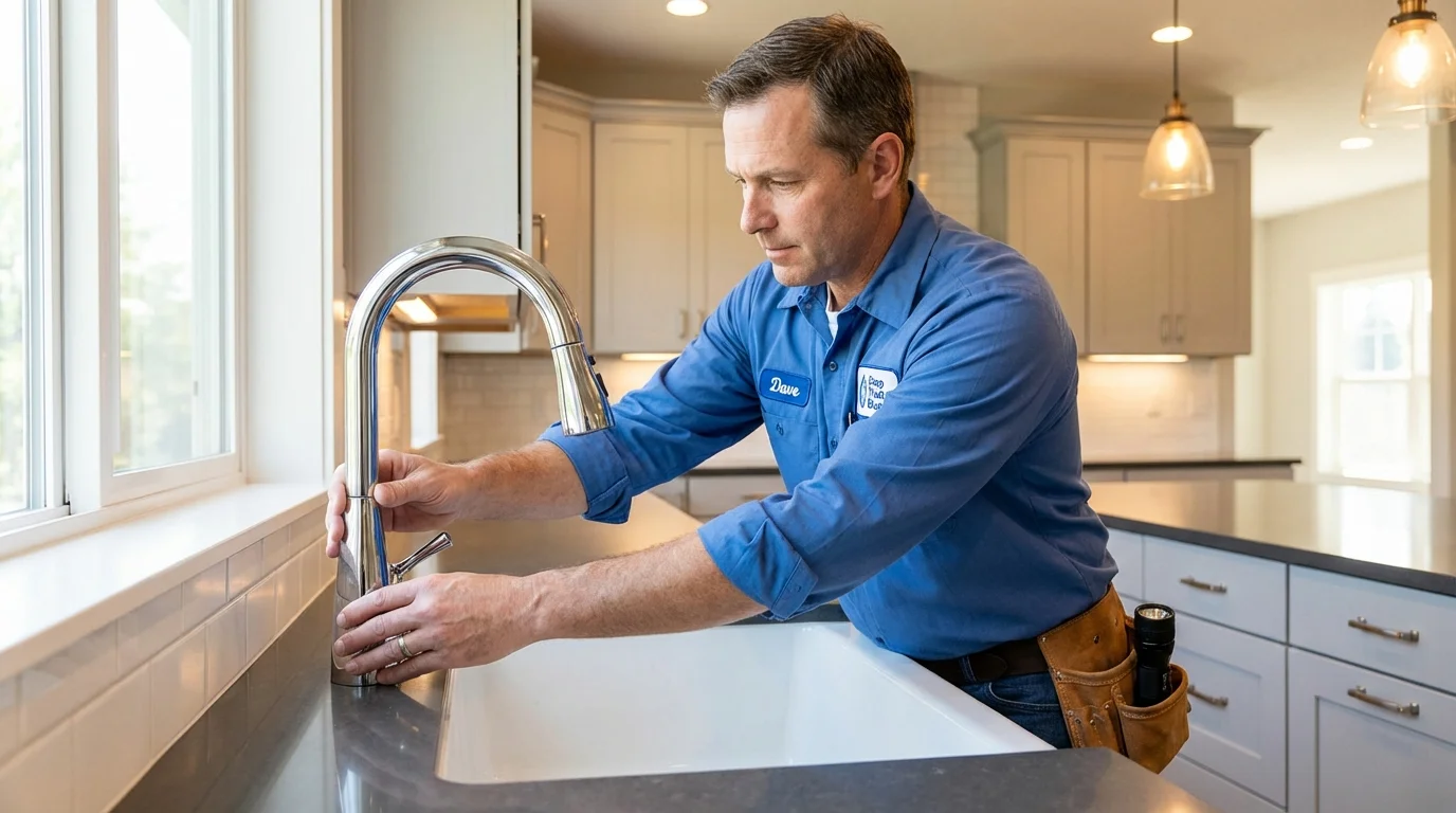 Kitchen faucet installation by Johns Plumbing LLC in Umatilla